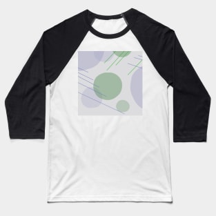 Very Peri Green Gainsboro Gray Shapes Baseball T-Shirt